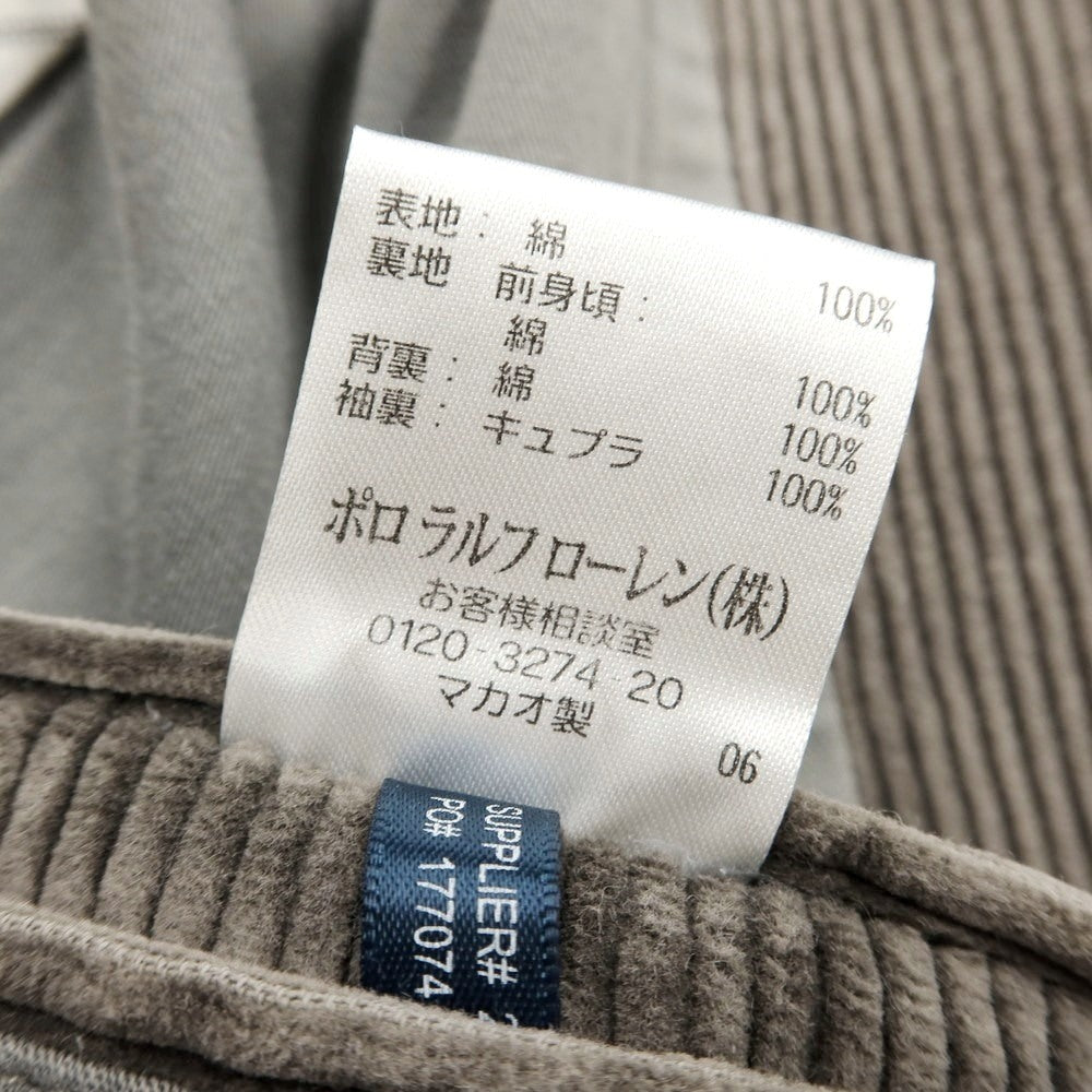 [Used] Polo Ralph Lauren Corduroy Jacket Warm Gray [Size 38] [GRY] [A/W] [Condition Rank B] ​​[Men&