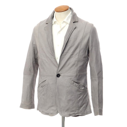 [Used] Giorgio Armani GIORGIO ARMANI Lamb leather casual jacket Gray [Size 50] [GRY] [A/W] [Condition rank B] ​​[Men&