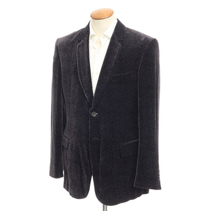 [Used] Giorgio Armani GIORGIO ARMANI Rayon Silk 2B Jacket Black x Gray [Size 48] [BLK] [A/W] [Condition Rank B] ​​[Men&