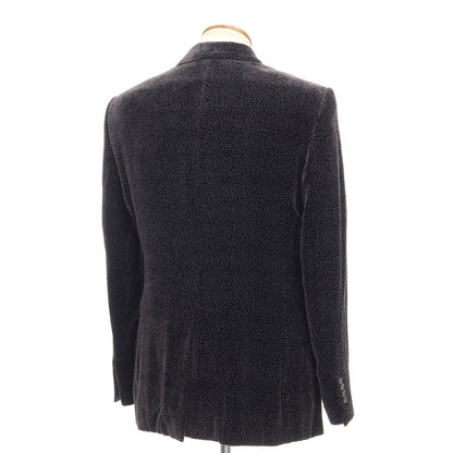 [Used] Giorgio Armani GIORGIO ARMANI Rayon Silk 2B Jacket Black x Gray [Size 48] [BLK] [A/W] [Condition Rank B] ​​[Men&