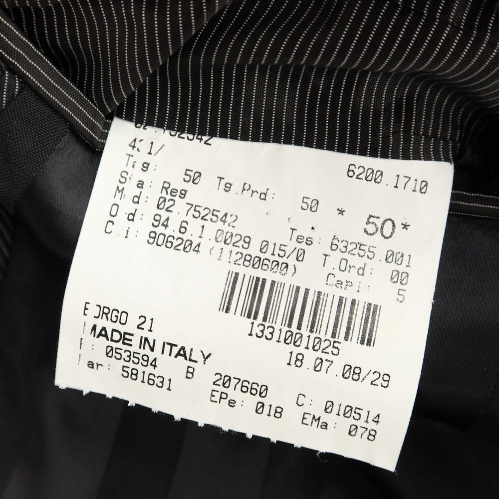 [Used] Giorgio Armani GIORGIO ARMANI Rayon Silk Check 2B Casual Jacket Black x Gray [Size 50] [BLK] [A/W] [Condition Rank C] [Men&