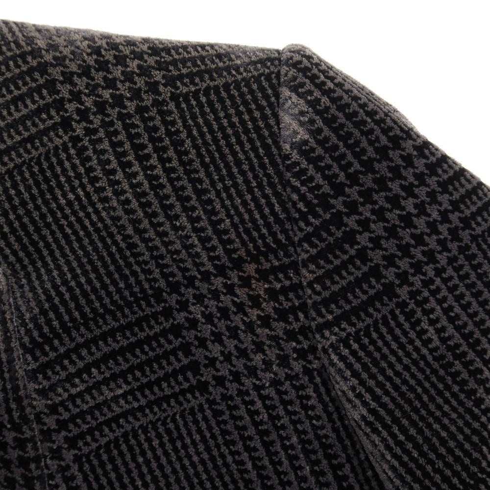 [Used] Giorgio Armani GIORGIO ARMANI Rayon Silk Check 2B Casual Jacket Black x Gray [Size 50] [BLK] [A/W] [Condition Rank C] [Men&