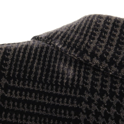 [Used] Giorgio Armani GIORGIO ARMANI Rayon Silk Check 2B Casual Jacket Black x Gray [Size 50] [BLK] [A/W] [Condition Rank C] [Men&