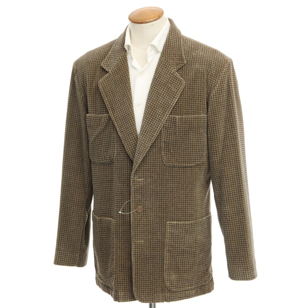 [Used] Armani Collezioni ARMANI COLLEZIONI Cotton Check 3B Casual Jacket Olive Brown [Size 38] [BRW] [A/W] [Condition Rank B] ​​[Men&