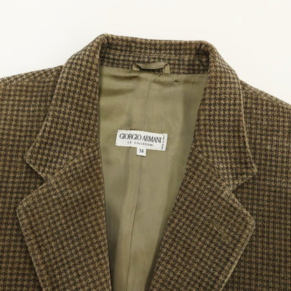 [Used] Armani Collezioni ARMANI COLLEZIONI Cotton Check 3B Casual Jacket Olive Brown [Size 38] [BRW] [A/W] [Condition Rank B] ​​[Men&