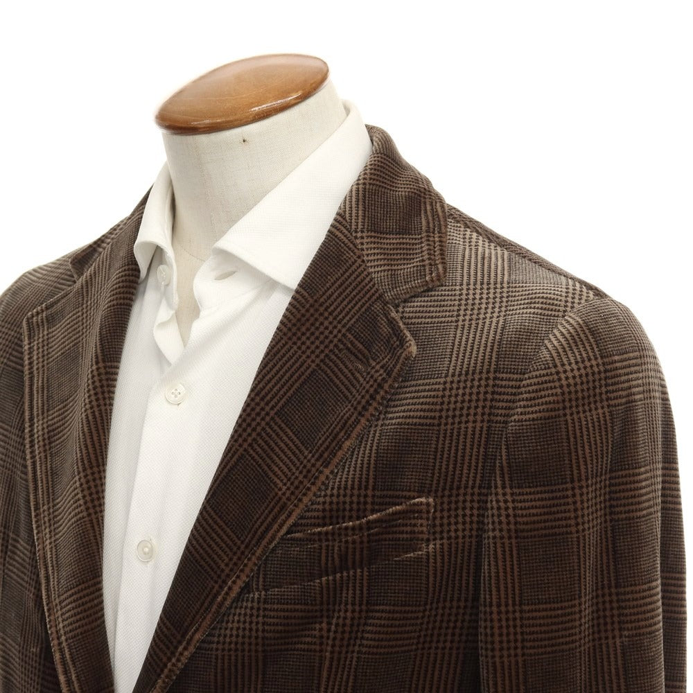 [Used] Armani Collezioni ARMANI COLLEZIONI Cotton Rayon Check Jacket Brown [Size 46] [BRW] [A/W] [Condition Rank B] ​​[Men&