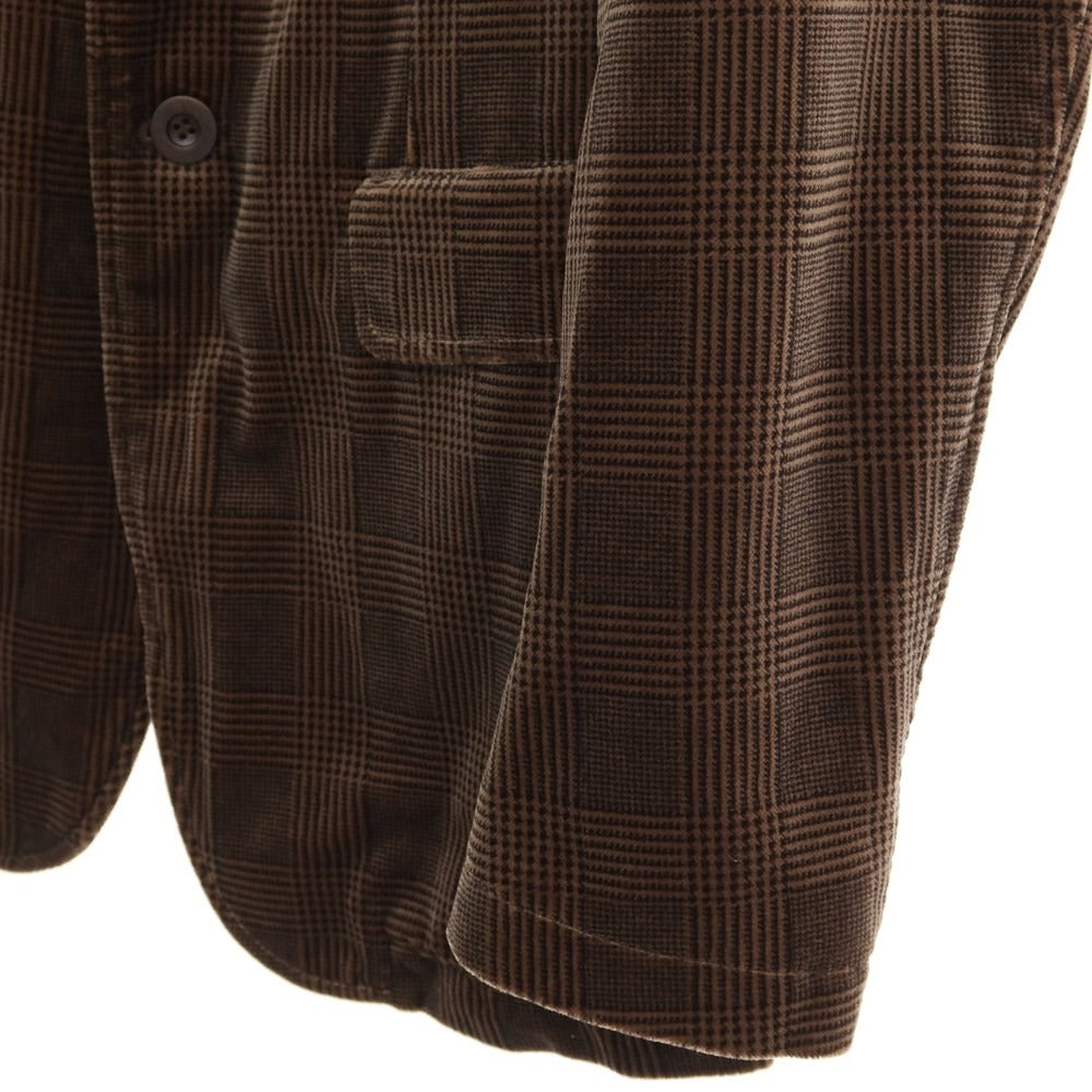 [Used] Armani Collezioni ARMANI COLLEZIONI Cotton Rayon Check Jacket Brown [Size 46] [BRW] [A/W] [Condition Rank B] ​​[Men&