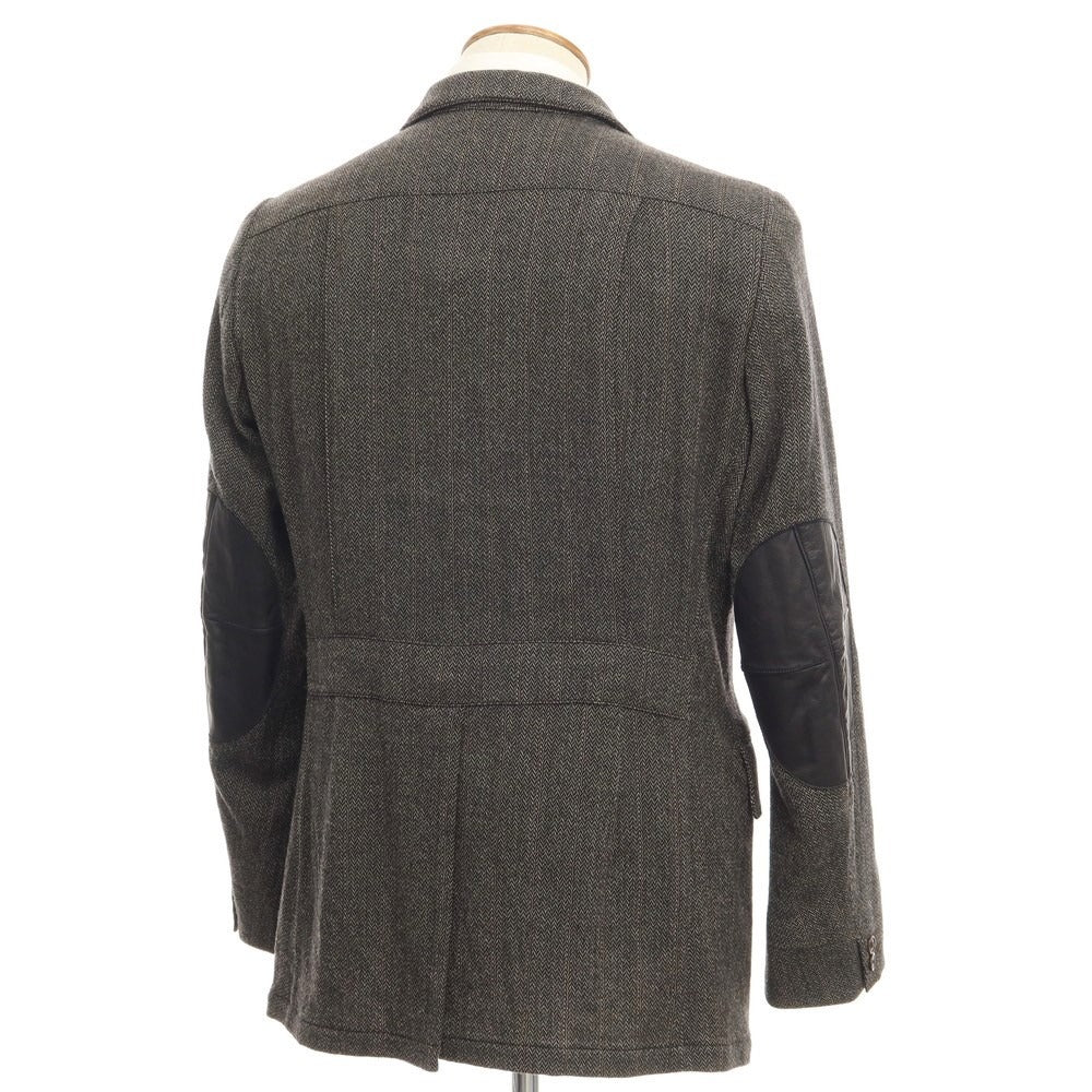 [Used] HAVERSACK Wool Nylon Herringbone 3B Casual Jacket Olive Brown x Black [Size L] [GRY] [A/W] [Condition Rank B] ​​[Men&