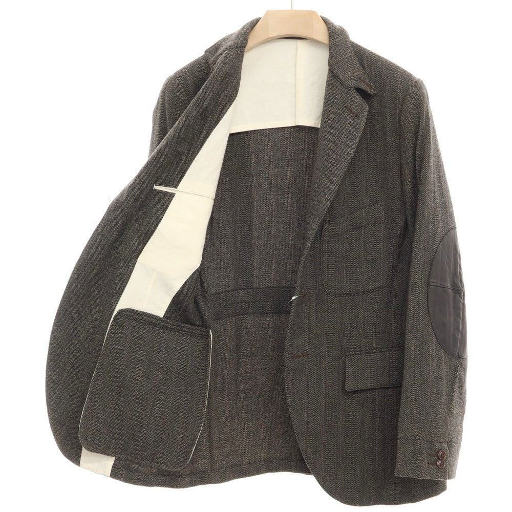 [Used] HAVERSACK Wool Nylon Herringbone 3B Casual Jacket Olive Brown x Black [Size L] [GRY] [A/W] [Condition Rank B] ​​[Men&