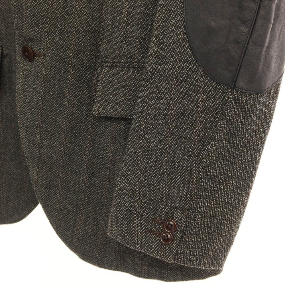[Used] HAVERSACK Wool Nylon Herringbone 3B Casual Jacket Olive Brown x Black [Size L] [GRY] [A/W] [Condition Rank B] ​​[Men&