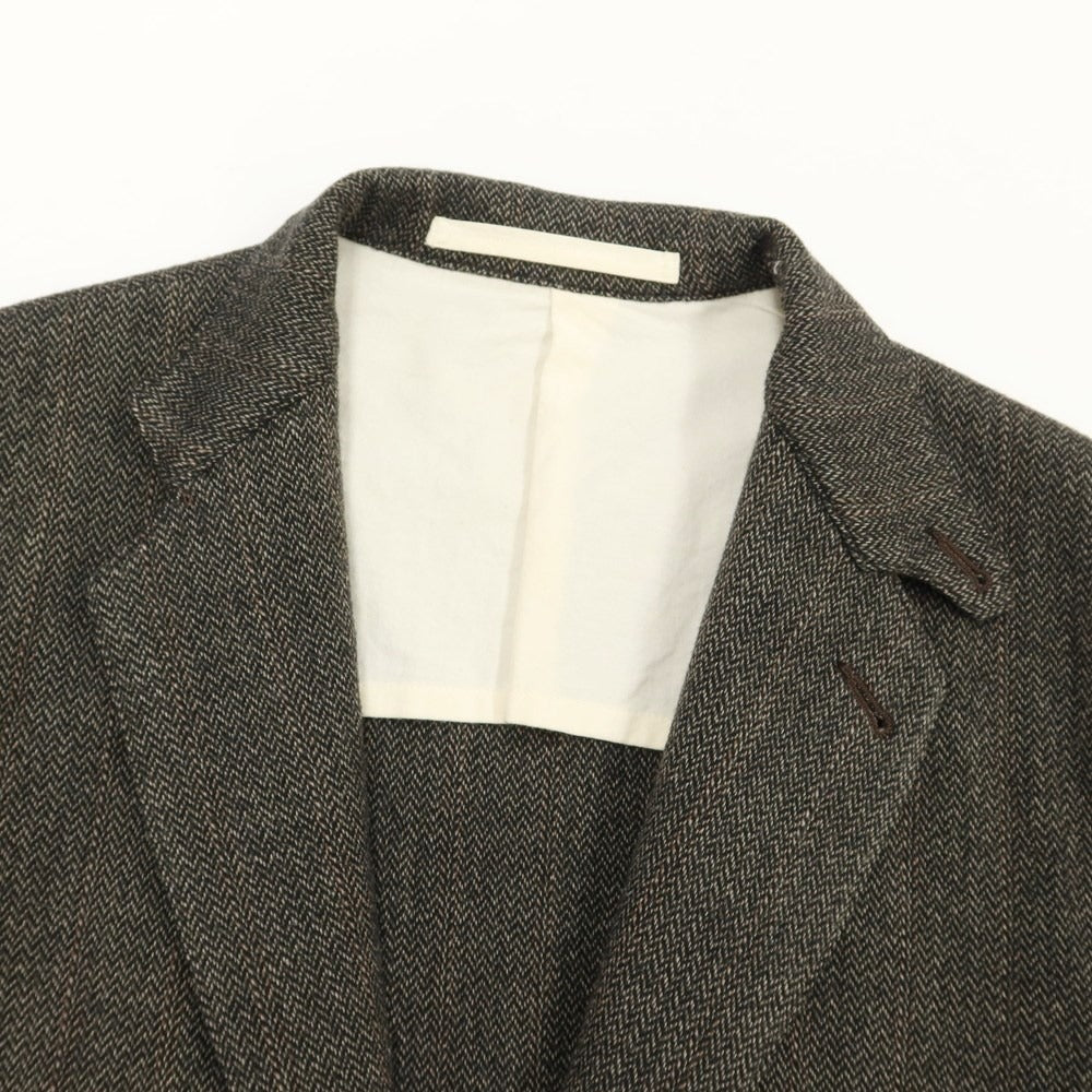 [Used] HAVERSACK Wool Nylon Herringbone 3B Casual Jacket Olive Brown x Black [Size L] [GRY] [A/W] [Condition Rank B] ​​[Men&