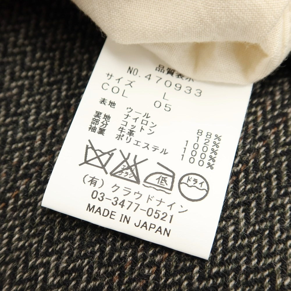 [Used] HAVERSACK Wool Nylon Herringbone 3B Casual Jacket Olive Brown x Black [Size L] [GRY] [A/W] [Condition Rank B] ​​[Men&