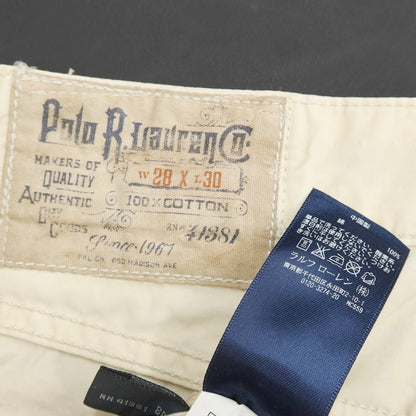 【中古】ポロ ラルフローレン Polo Ralph Lauren 5ポケットパンツ
 ベージュ【サイズ28】【BEI】【S/S】【状態ランクB】【メンズ】
【769684】 DPD