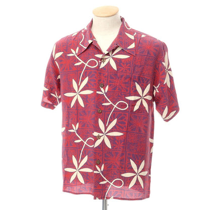 [Used] AVANTI Short Sleeve Aloha Shirt Purple x Red x Light Beige [Size S] [RED] [S/S] [Condition Rank B] ​​[Men&