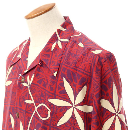 [Used] AVANTI Short Sleeve Aloha Shirt Purple x Red x Beige [Size M] [RED] [S/S] [Condition Rank B] ​​[Men&