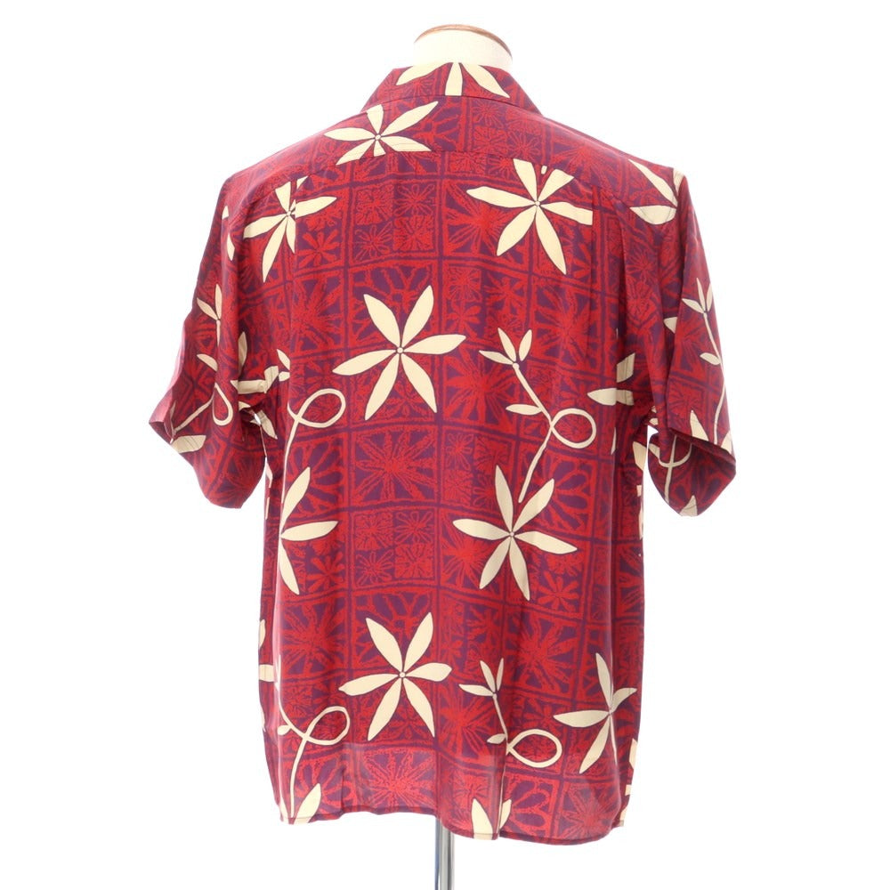 [Used] AVANTI Short Sleeve Aloha Shirt Purple x Red x Beige [Size M] [RED] [S/S] [Condition Rank B] ​​[Men&