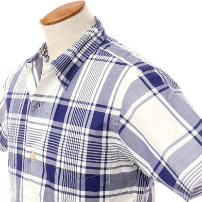 [Used] HAVERSACK Cotton Check Short Sleeve Shirt Navy x White [Size M] [NVY] [S/S] [Condition Rank B] ​​[Men&