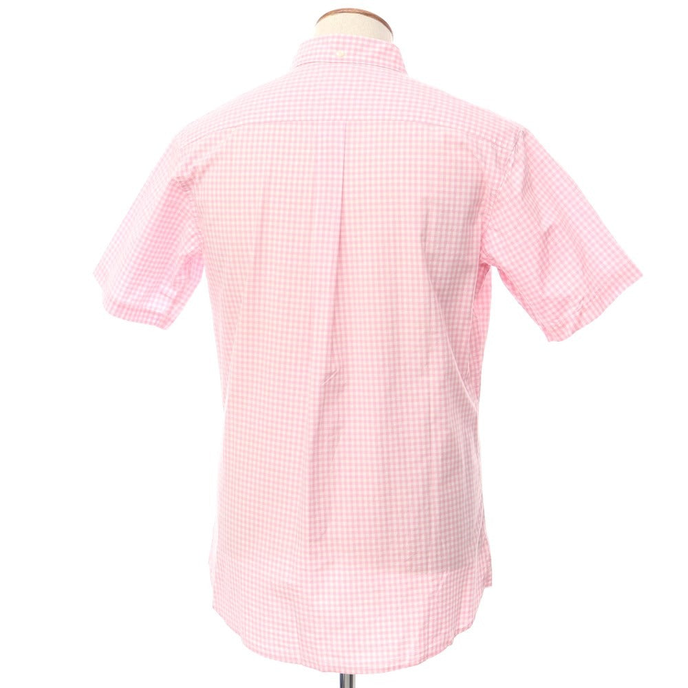 [Used] Brooks Brothers Cotton Check Short Sleeve BD Shirt Pink x White [Size M] [PNK] [S/S] [Condition Rank A] [Men&