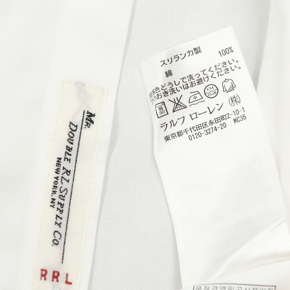 [Used] Double RL RRL DOUBLE RL Cotton Oxford Shirt Off White [Size M] [WHT] [S/S/A/W] [Condition Rank B] ​​[Men&