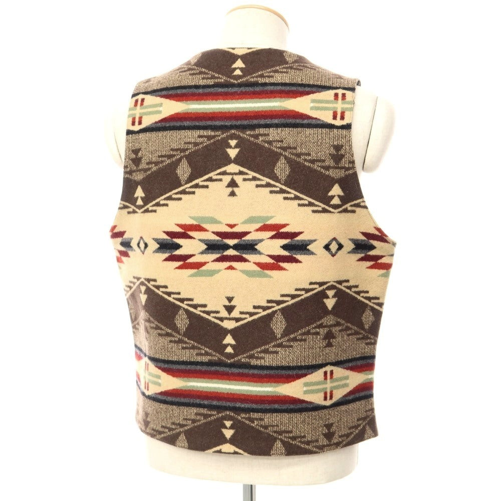 中古】ペンドルトン PENDLETON ラグウールコットン ネイティブ柄