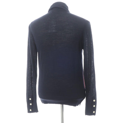 [Used] [Unused] Tim. High gauge wool pullover knit Navy x dark burgundy [Size 2] [NVY] [A/W] [Condition rank S] [Men&