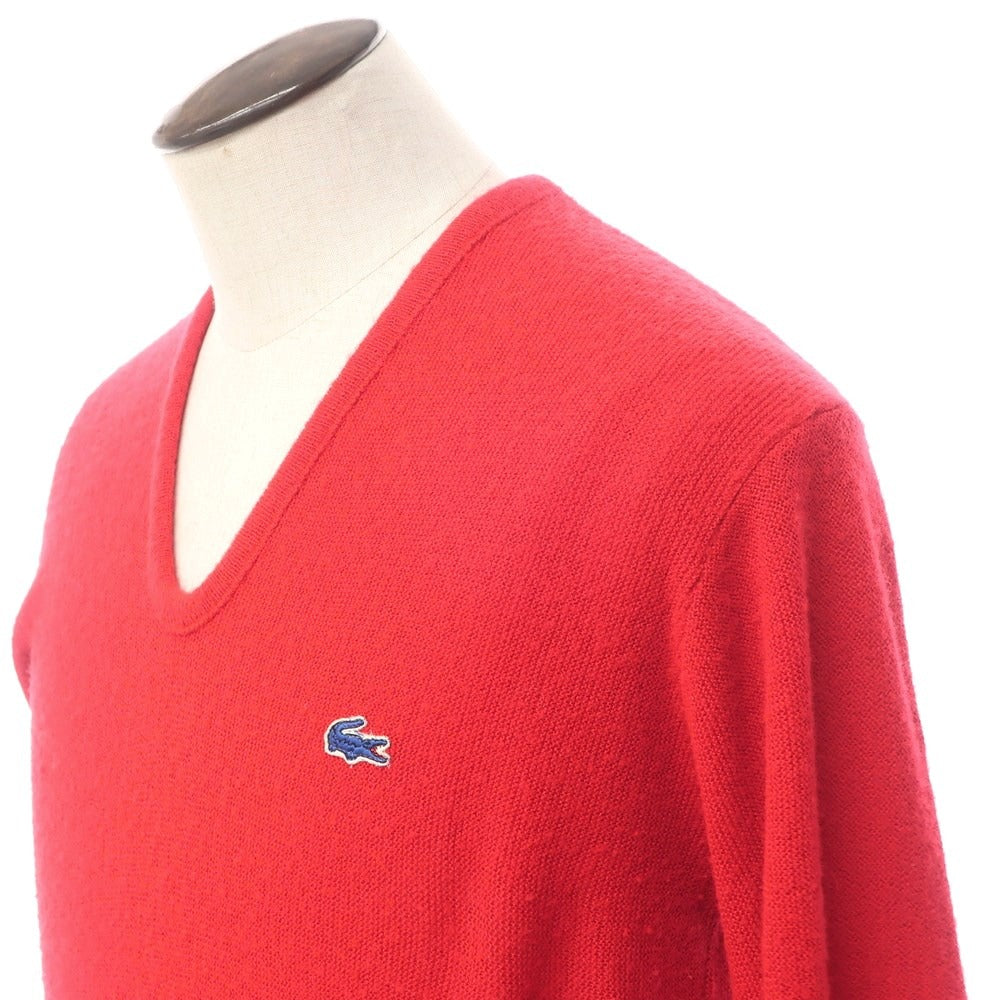 [Used] LACOSTE pullover knit 
Red [Size L] [RED] [A/W] [Condition Rank C] [Men&