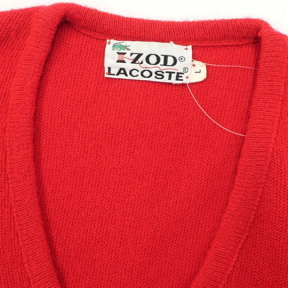 [Used] LACOSTE pullover knit 
Red [Size L] [RED] [A/W] [Condition Rank C] [Men&