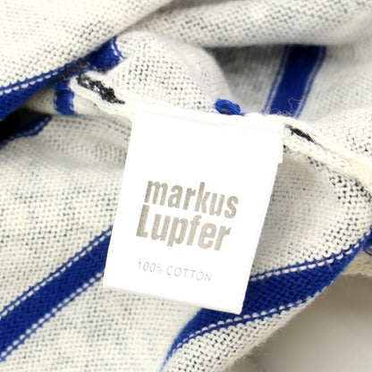 [Used] [Unused] Markus Lupfer High Gauge Cotton Crew Neck Knit Black x Off White [Size M] [BLK] [S/S] [Condition Rank S] [Men&