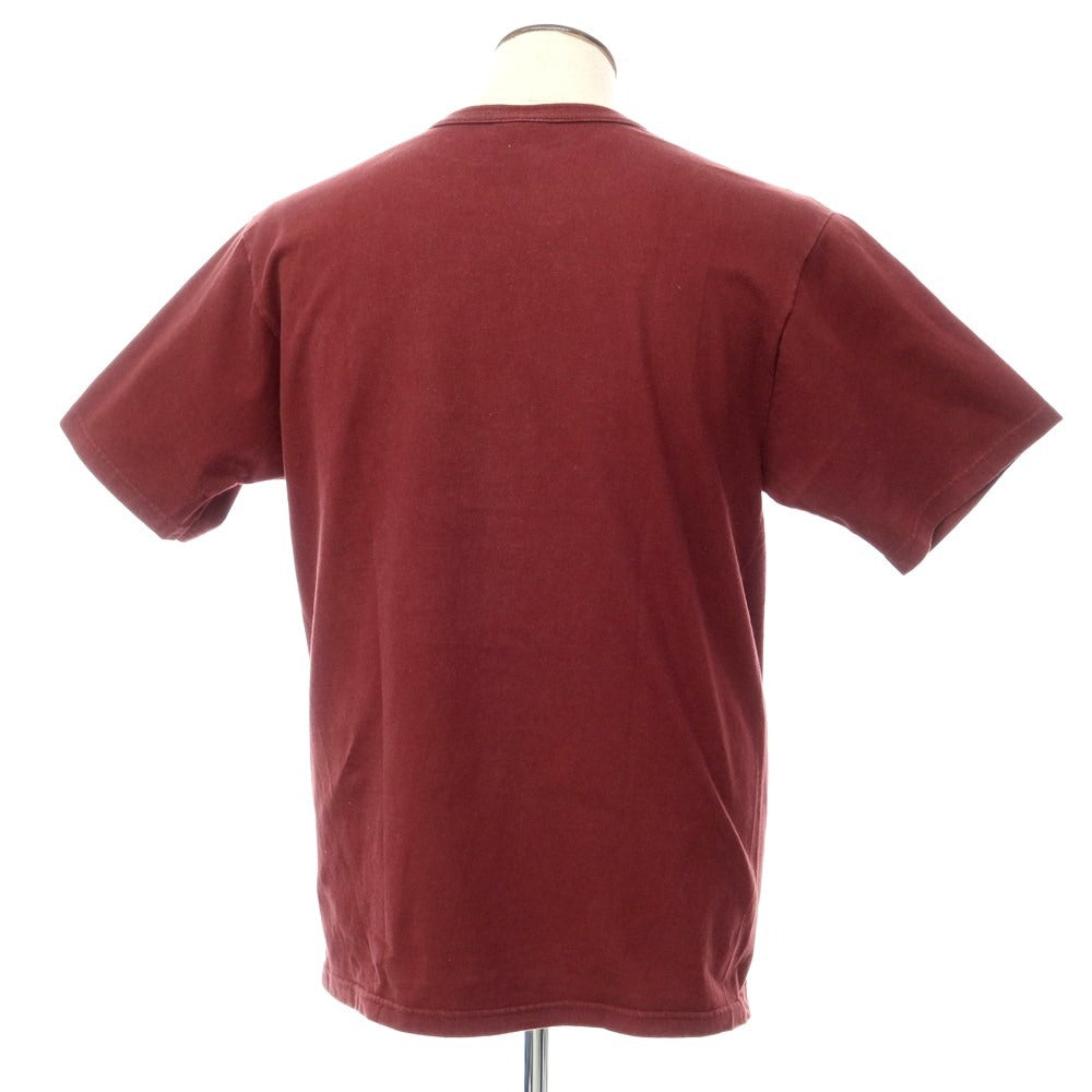 [Used] Champion College Crew Neck Short Sleeve T-Shirt Maroon [Size L] [RED] [S/S] [Condition Rank C] [Men&