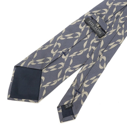 [Used] Hilton HILTON 3-fold silk tie, gray x beige [GRY] [S/S/A/W] [Condition rank B] ​​[Men&