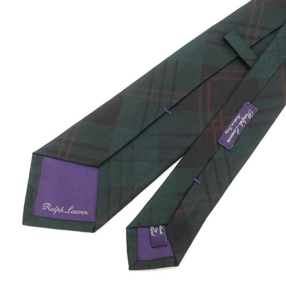[Used] Ralph Lauren Purple Label Ralph Lauren Collection Purple Label Check 3-fold silk tie Green x black [Size -] [GRN] [S/S/A/W] [Condition Rank B] ​​[Men&