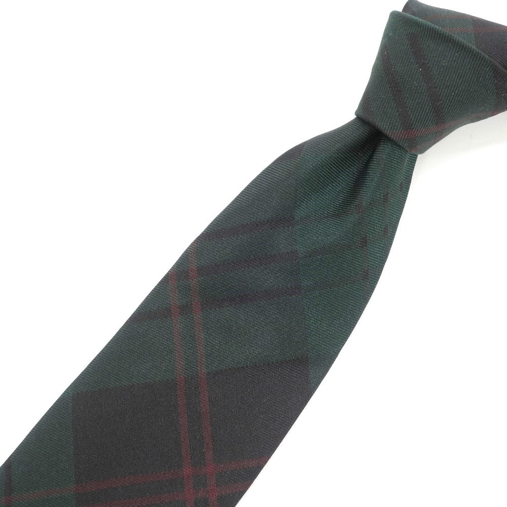 [Used] Ralph Lauren Purple Label Ralph Lauren Collection Purple Label Check 3-fold silk tie Green x black [Size -] [GRN] [S/S/A/W] [Condition Rank B] ​​[Men&