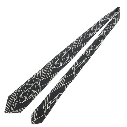 [Used] Ralph Lauren Purple Label Ralph Lauren Collection Purple Label All-over Pattern Tri-Fold Silk Tie Black x Ivory [BLK] [S/S/A/W] [Condition Rank B] ​​[Men&