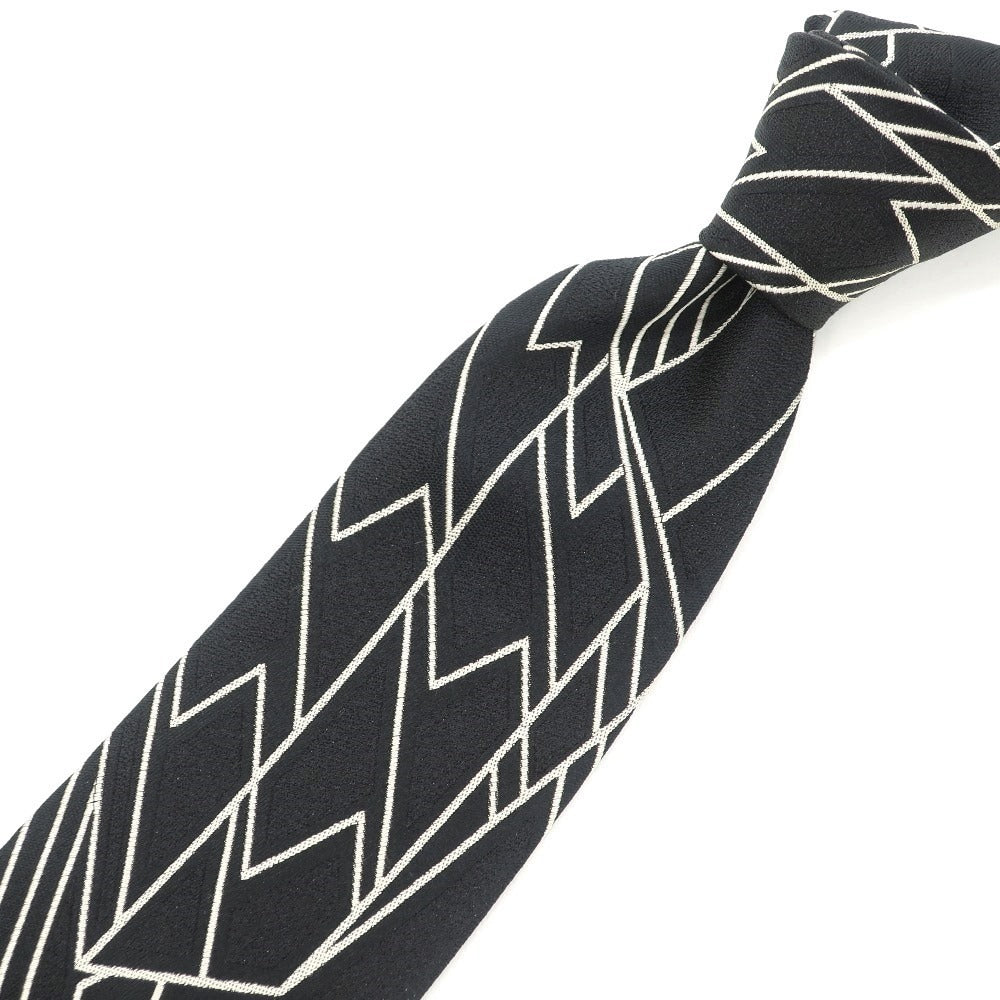 [Used] Ralph Lauren Purple Label Ralph Lauren Collection Purple Label All-over Pattern Tri-Fold Silk Tie Black x Ivory [BLK] [S/S/A/W] [Condition Rank B] ​​[Men&