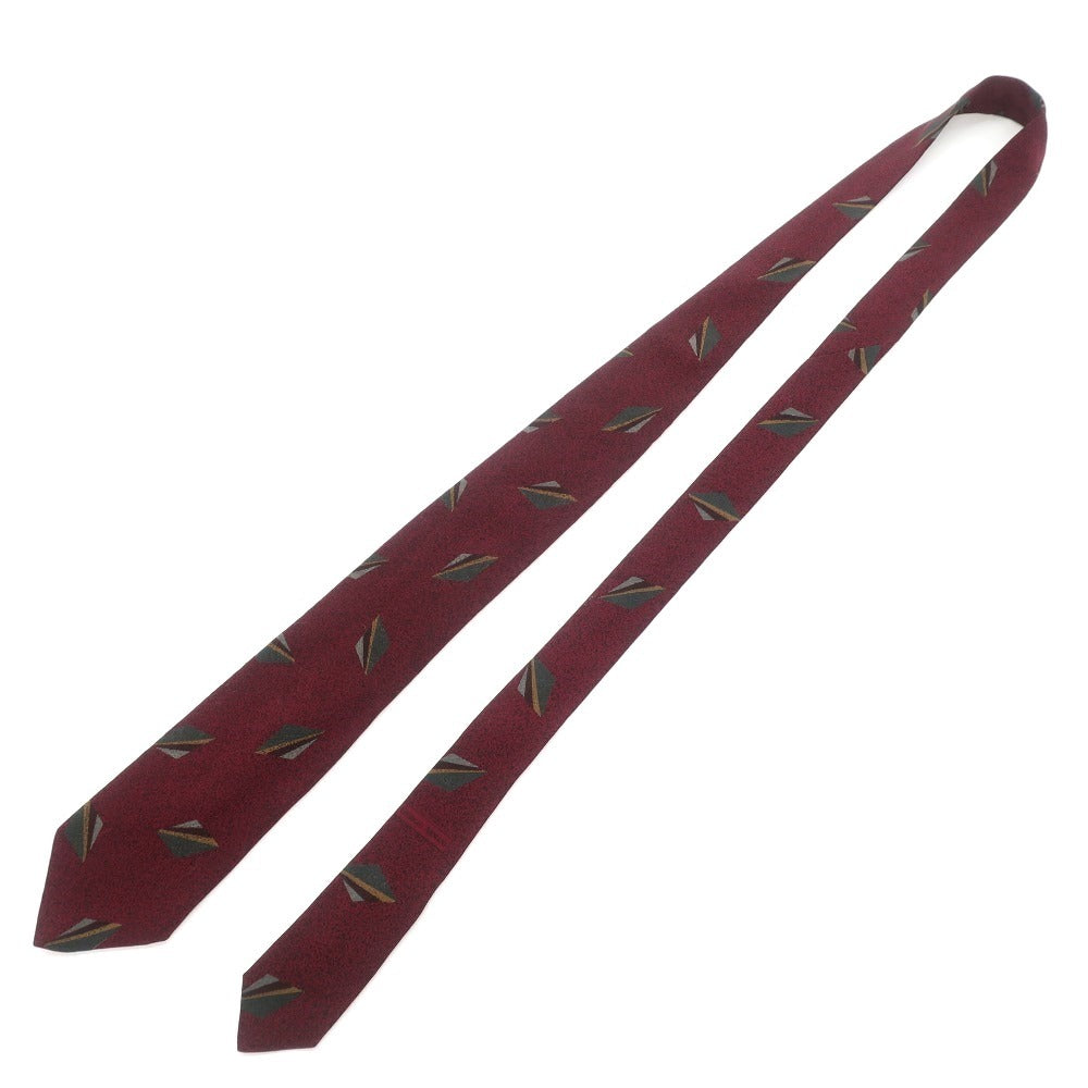 [Used] Giorgio Armani GIORGIO ARMANI Printed 3-fold wool silk tie Bordeaux [RED] [A/W] [Condition rank B] ​​[Men&