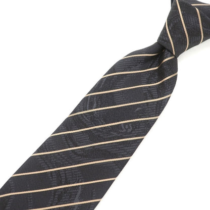 [Used] GIORGIO ARMANI striped tie
 Dark gray x beige [Size -] [GRY] [S/S/A/W] [Condition Rank B] ​​[Men&