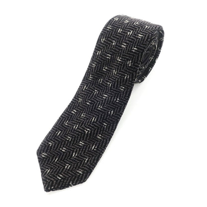 【中古】ジョルジオアルマーニ GIORGIO ARMANI ストライプ柄ネクタイ
 ブラックxグレー【サイズ－】【BLK】【A/W】【状態ランクB】【メンズ】
【778977】 BPD