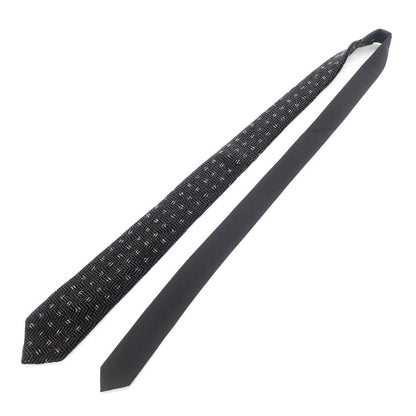 【中古】ジョルジオアルマーニ GIORGIO ARMANI ストライプ柄ネクタイ
 ブラックxグレー【サイズ－】【BLK】【A/W】【状態ランクB】【メンズ】
【778977】 BPD