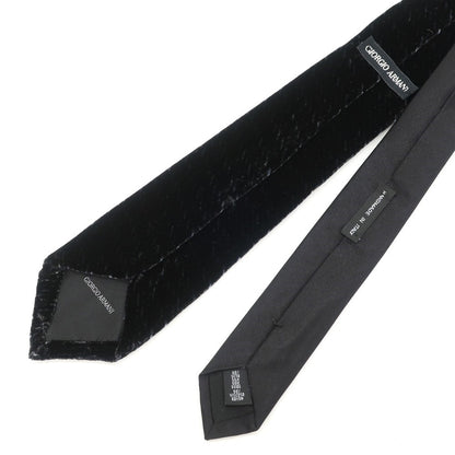 【中古】ジョルジオアルマーニ GIORGIO ARMANI 無地ネクタイ
 ブラックネイビーxブラック【サイズ－】【BLK】【A/W】【状態ランクB】【メンズ】
【778974】 BPD