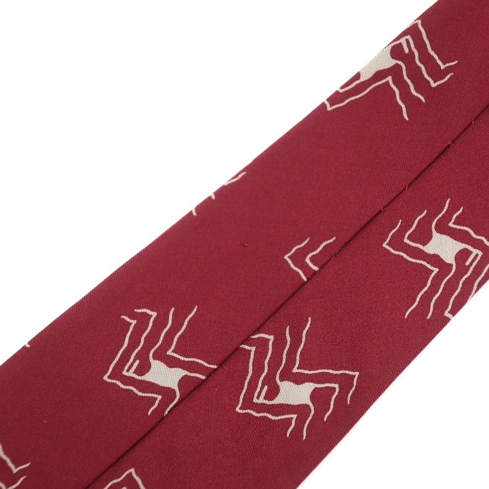 [Used] Giorgio Armani GIORGIO ARMANI Printed 3-fold Silk Tie Bordeaux [RED] [S/S/A/W] [Condition Rank B] ​​[Men&