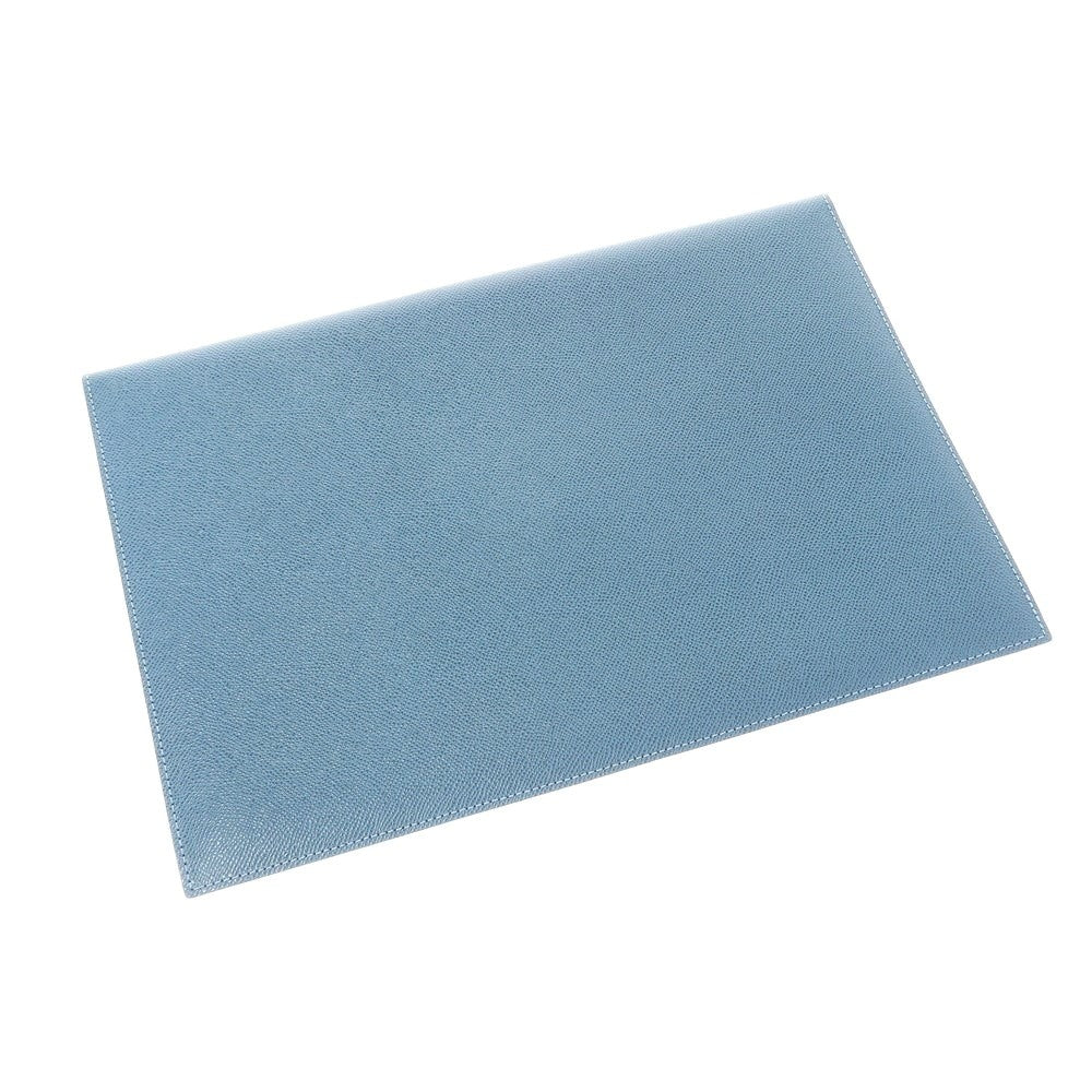 [Used] Itoya Ginza Itoya Embossed Leather Document Case Clutch Bag Green Blue [W36xH24.5] [BLU] [S/S/A/W] [Condition Rank A] [Men&