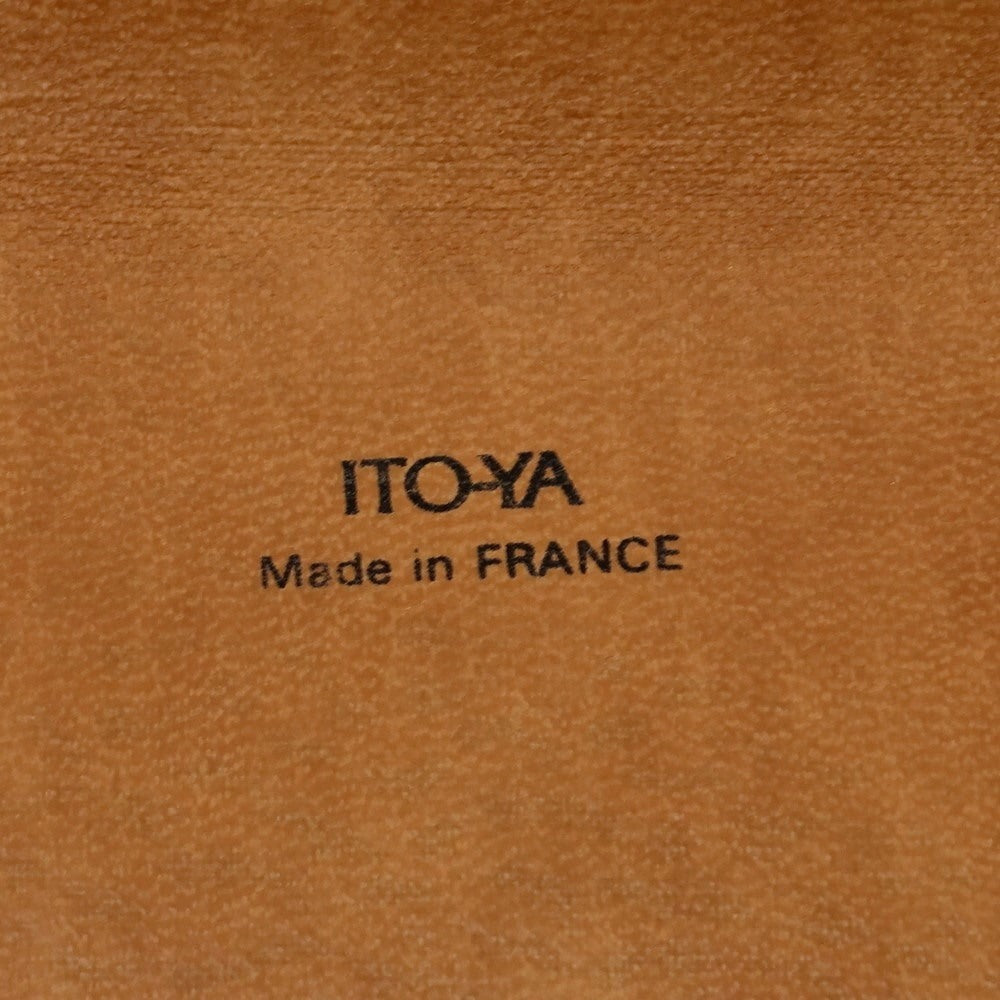 [Used] Itoya Ginza Itoya Embossed Leather Document Case Clutch Bag Green Blue [W36xH24.5] [BLU] [S/S/A/W] [Condition Rank A] [Men&