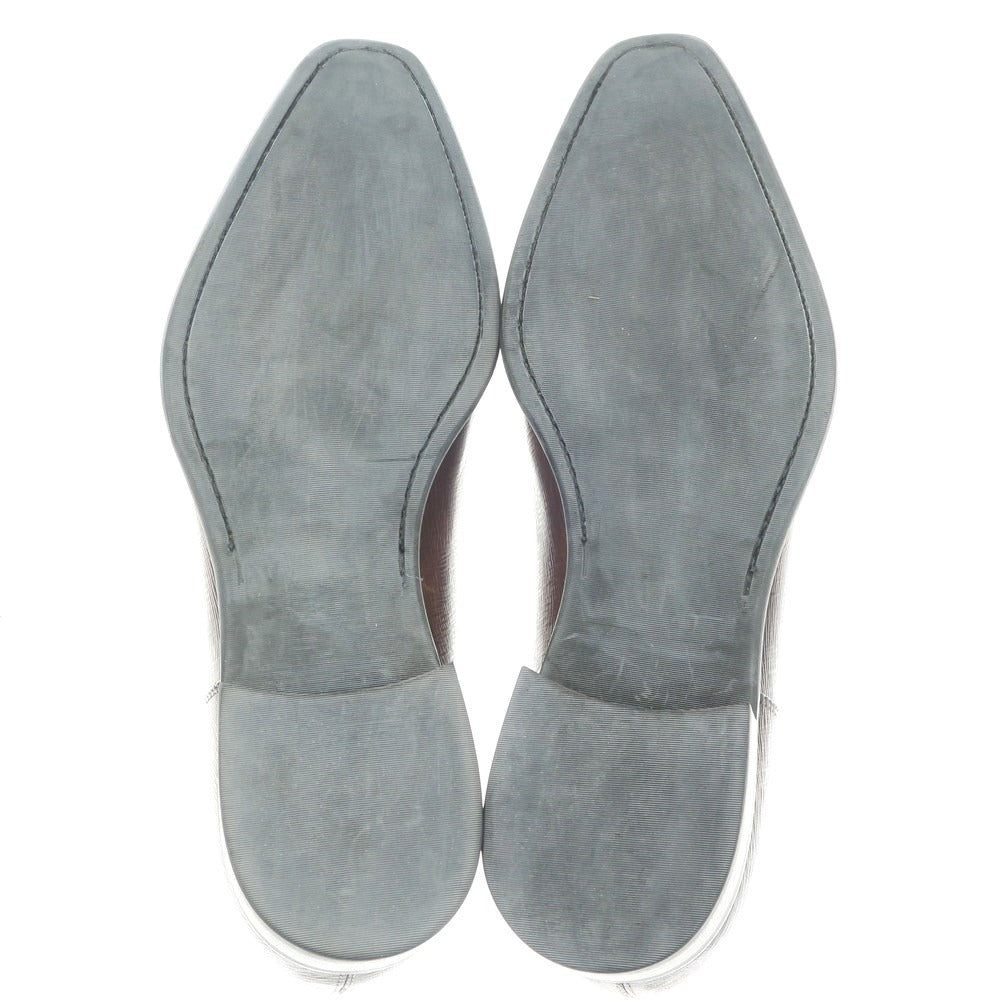 [Used] [Unused] LOBBS Embossed Calf Double Monk Dress Shoes Brown [Size 42] [BRW] [S/S/A/W] [Condition Rank S] [Men&