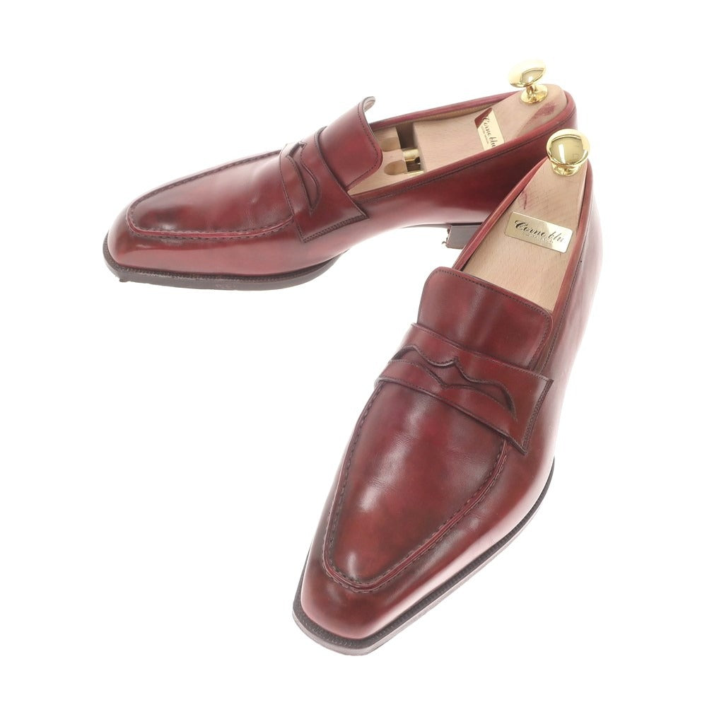 【中古】コルノブルゥ CORNO BLU チゼルトゥ コインローファー レッドブラウン【サイズ表記なし(8位)】【BRW】【S/S/A/W】【状態ランクB】【メンズ】【778893】