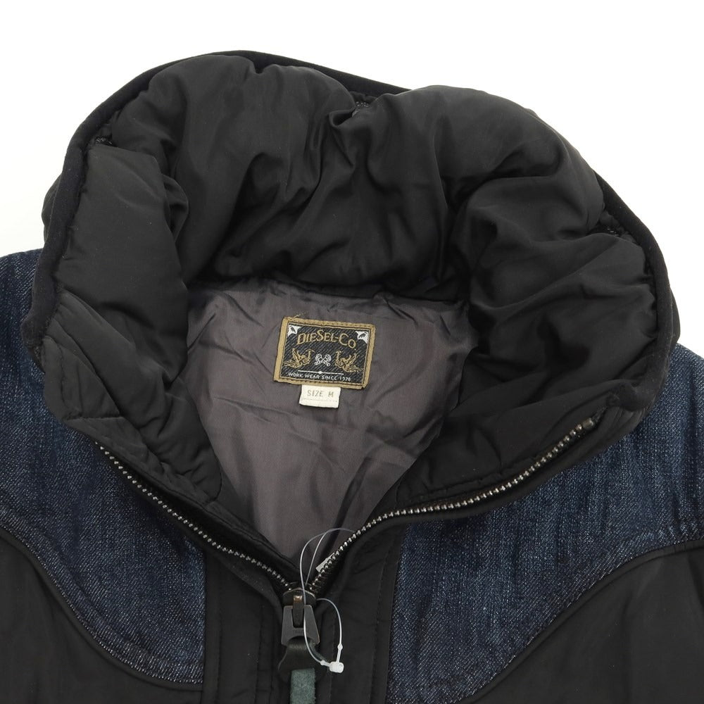 [Used] Diesel DIESEL Polyester denim switching padded shell jacket blouson black x navy [Size M] [BLK] [A/W] [Condition rank B] ​​[Men&