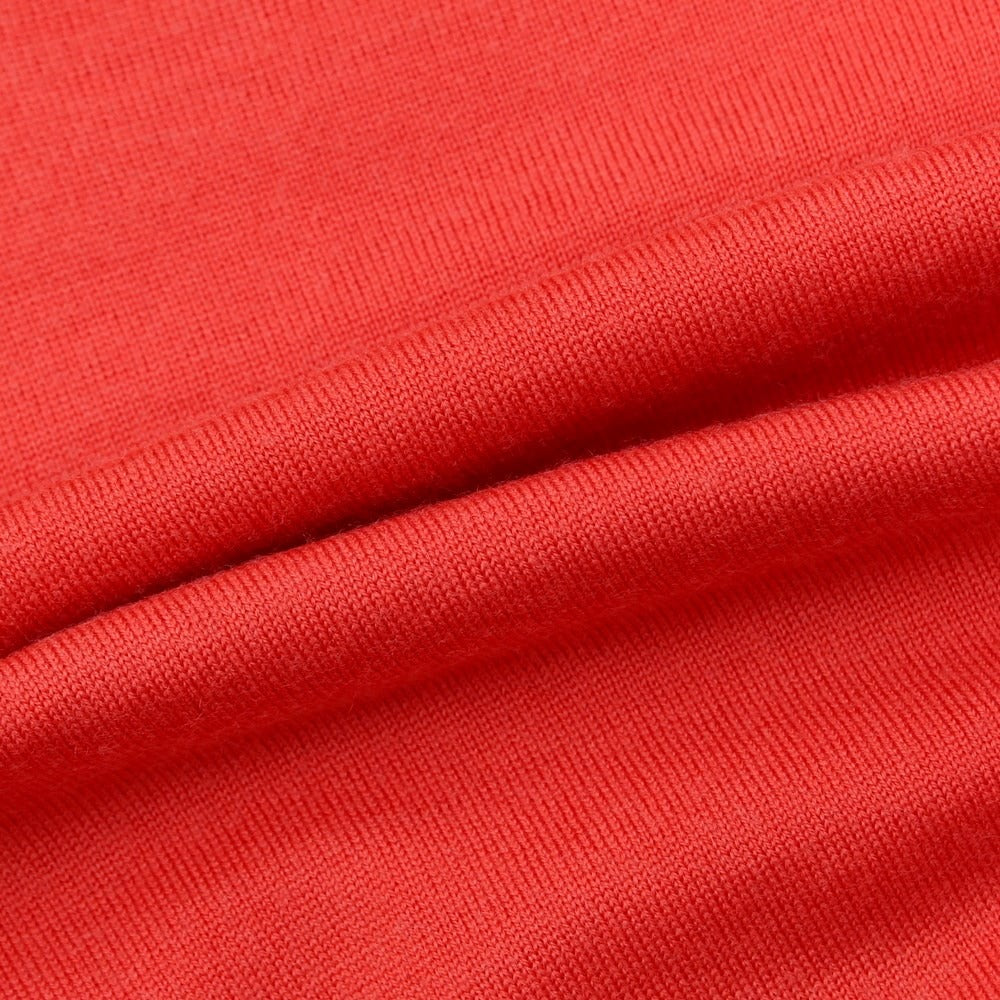 [Used] Drumohr High Gauge Wool V-Neck Knit Red [Size 48] [RED] [S/S] [Condition Rank A] [Men&