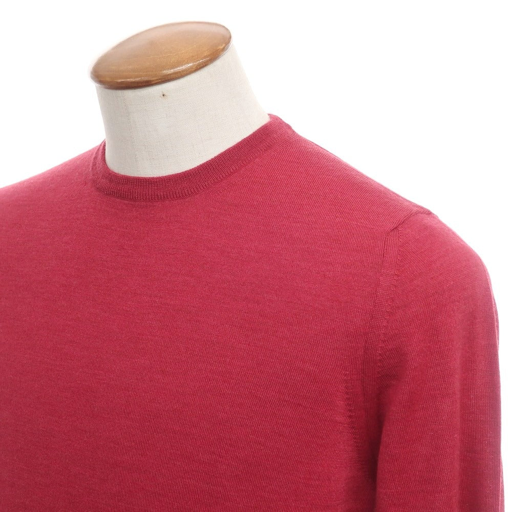 [Used] Drumohr High Gauge Wool Crew Neck Knit Red [Size 48] [RED] [A/W] [Condition Rank A] [Men&