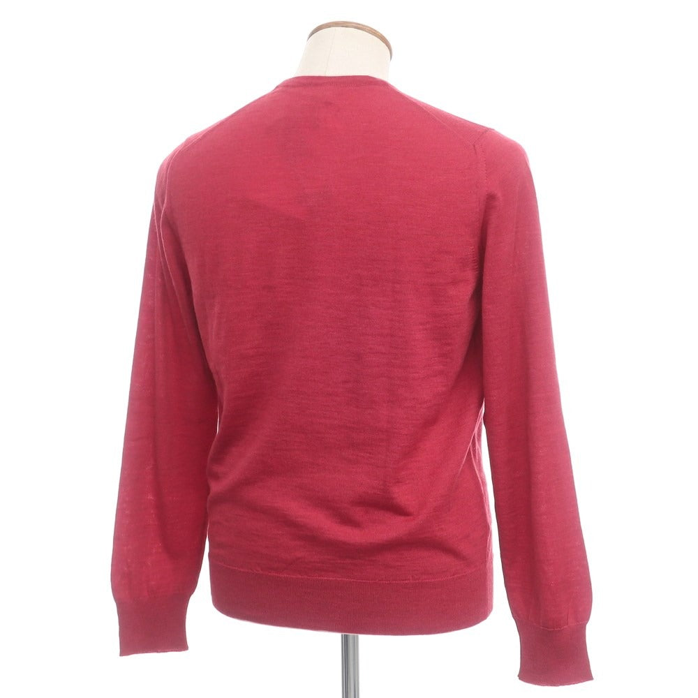[Used] Drumohr High Gauge Wool Crew Neck Knit Red [Size 48] [RED] [A/W] [Condition Rank A] [Men&