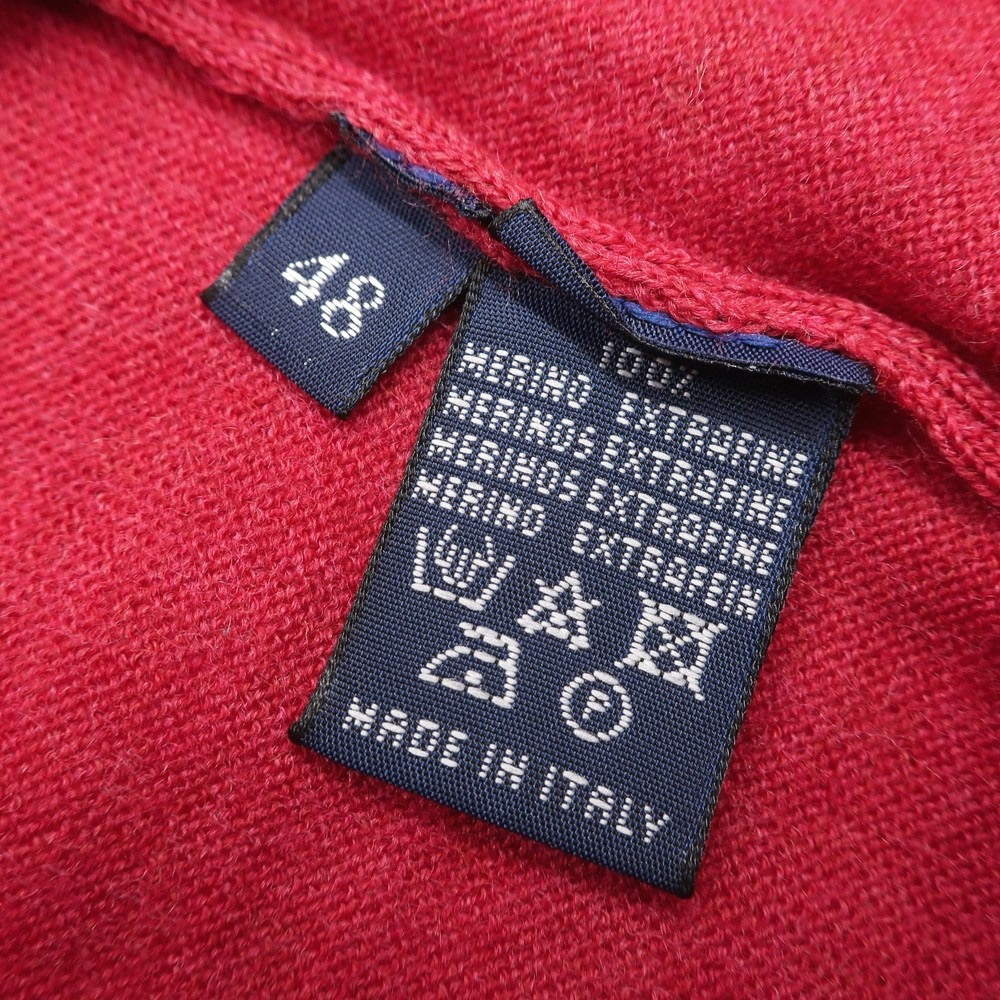 [Used] Drumohr High Gauge Wool Crew Neck Knit Red [Size 48] [RED] [A/W] [Condition Rank A] [Men&