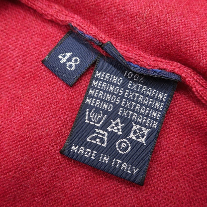 [Used] Drumohr High Gauge Wool Crew Neck Knit Red [Size 48] [RED] [A/W] [Condition Rank A] [Men&